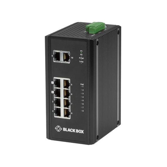 10P FAST ETH IND SW POE+