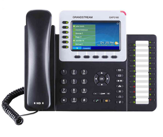 GRANDSTREAM 6 LINES, 6 SIP ACCOUNTS, POE + GIGE, COLOR