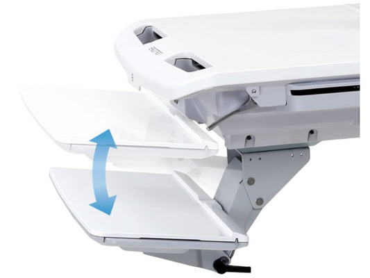 Height-Adjustable Keyboard Arm - Adjusts keyboard height to suit individual user