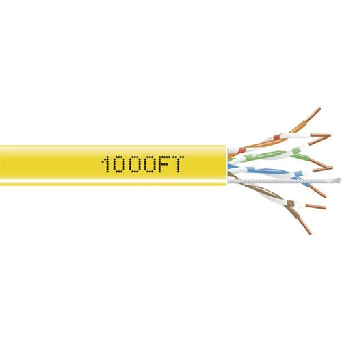GigaBase 350 CAT5e, 350-MHz Solid Bulk Cable, Yellow, Plenum, 1000-ft. (304.8-m)