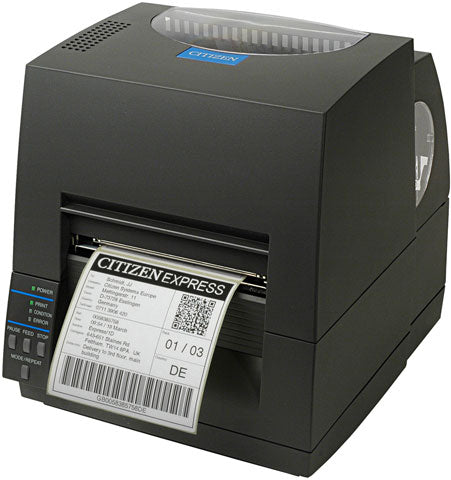 CITIZEN,CL-S621 THERMAL TRANSFER/DIRECT THERMAL BAR CODE PRINTER, 4 INCH MAX, 203 DPI, WITH ETHERNET INTERFACE