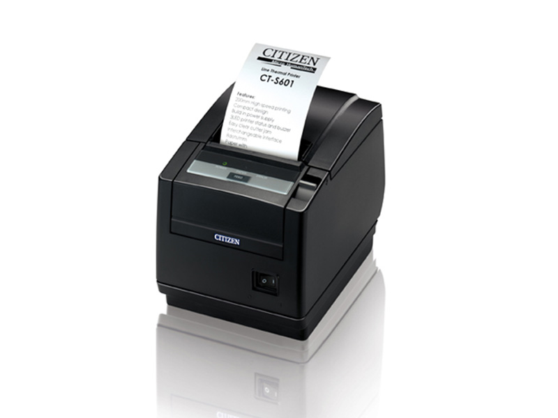 CITIZEN, THERMAL POS, CT-S600 TYPE II, TOP EXIT, USB, BLACK