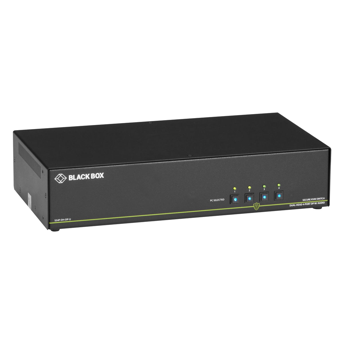 NIAP 3.0 KVM Switch, Dual-Head, DisplayPort, 4K, 4-PT, Secure
