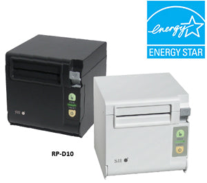 SEIKO, RP-D10 BLACK PRINTER WITH POWERED USB INTERFACE, TOP OR FRONT EXIT, 80MM PAPER WIDTH, 200MM/SEC PRINT SPEED WITH AC CORD AND INTERFACE CABLE