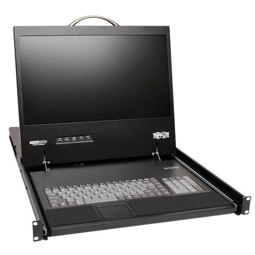 NetCommander 8-Port Cat5 1U Rack-Mount 1+1 User Console KVM Switch with 19-in. L