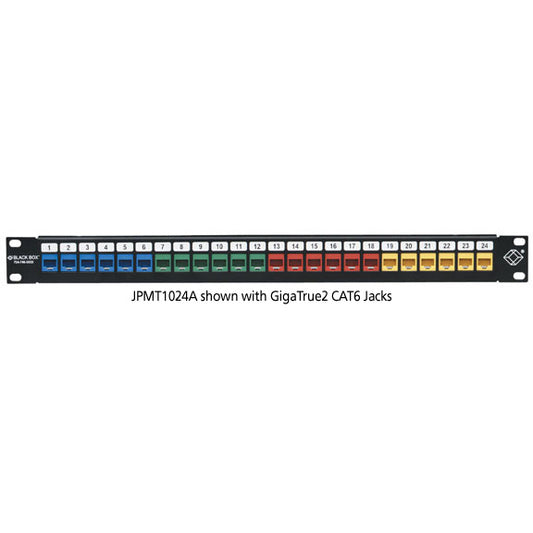 GigaStation2 High-Density Multimedia Patch Panel, 24-Port, 1U