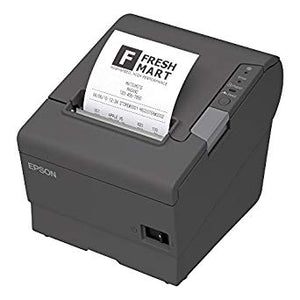 EPSON, TM-T88V, THERMAL RECEIPT PRINTER, NEW - EPSON BLACK, USB & POWERED USB INTERFACES, NO POWER SUPPLY, REQUIRES A CABLE