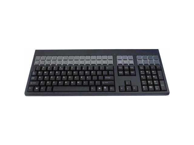 CHERRY, KEYBOARD, LPOS, USB, BLACK, QWERTY, ENCRYPTABLE, 3 TRACK MSR, TOUCHPAD, 17 INCH, US, INTL, 127 PROGRAMMABLE, 42 RELEGENDABLE KEYS, IP 54 SPILL AND DUST RESISTANT KEY FIELD, LASERED KEYCAPS