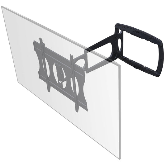 ADA Low Profile Swingout Mount for Flat Panel Displays up to 100 lbs. Dual Stud - Black