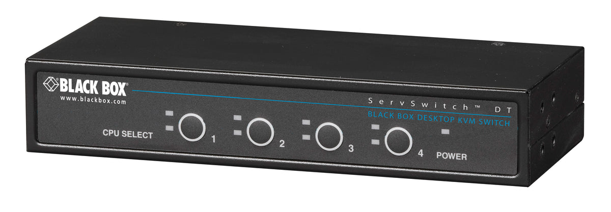 4-Port Desktop KVM Switch VGA USB or PS/2 Includes Cables