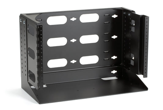 Wallmount Rack 12in with Swing Bracket and Adjustable Shelf