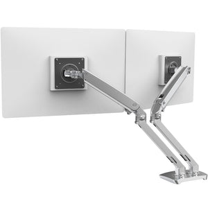 MXV Desk Dual Monitor Arm (polished aluminum)