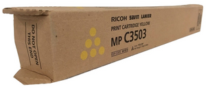 RICOH YELLOW TONER CARTRIDGE FOR USE IN MPC3003 MPC3503 ESTIMATED YIELD 18,000 P