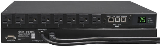 1.4kW Single-Phase ATS / Switched PDU with LX Platform Interface, 120V outlets (