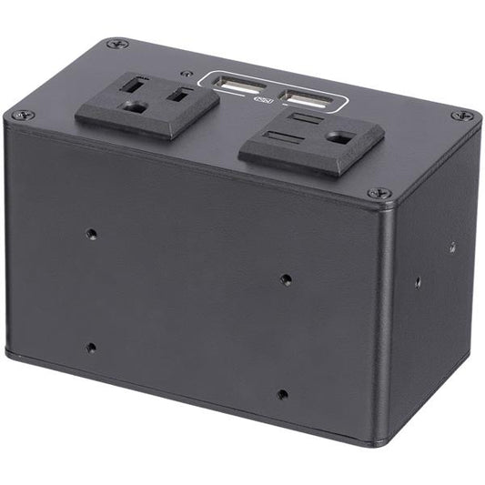 Dual-Module Conference Table Connectivity Box - Customizable - Add two connectiv