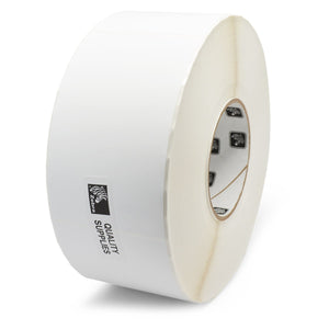 ZEBRA, CONSUMABLES, POLYPRO 3000T POLYPROPYLENE LABEL, THERMAL TRANSFER, 3" X 5", 3" CORE, 8" OD, 1-ACROSS, 1015 LABELS PER ROLL, PERFORATED, 4 ROLLS PER CASE, PRICED PER CASE