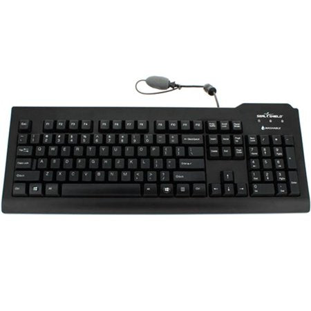 SILVER SEAL Medical Grade Keyboard - Dishwasher Safe & Antimicrobial - QWERTY IS