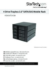 Connect and hot swap four 3.5in SATA III or SAS II hard drives to your computer