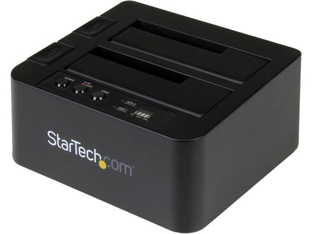 Duplicate or dock a SATA SSD/HDD with fast performance -Works with both USB-C an