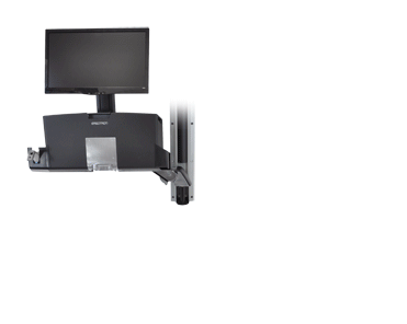 ERGOTRON SV COMBO ARM, WORKSURFACE, PRE-CONFIGURATION, MEDIUM CPU HOLDER