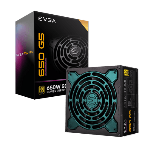 EVGA PS 220-G5-0650-X1 650 G5 650W 80+GOLD Fully Modular FDB Fan Retail