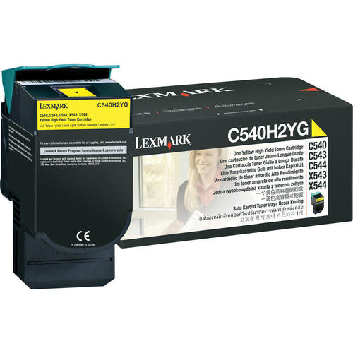 Lexmark C54x/X543/X544 High Yield Yellow Toner Cartridge