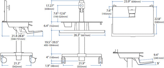 ERGOTRON WORKFIT-C, SINGLE LD
