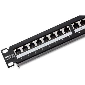 24-PORT CAT6A SHIELDED 1U PATCH PANEL