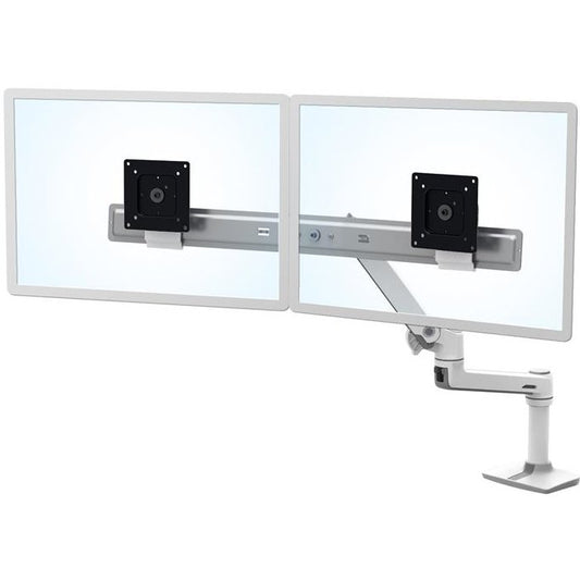 LX Desk Dual Direct Arm with Top Mount C-Clamp