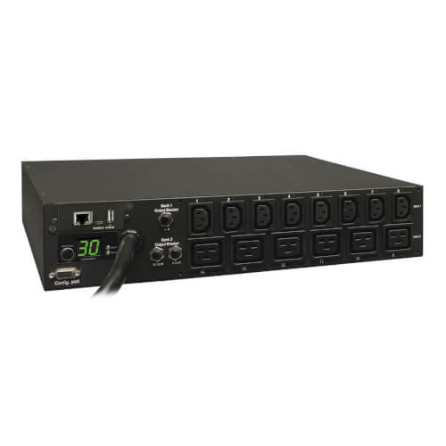 5.8kW Single-Phase Switched PDU with LX Platform Interface, 208/240V Outlets (8