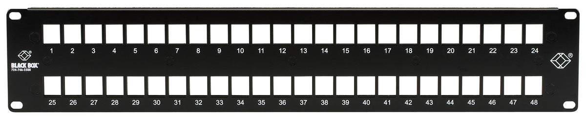 GigaStation2 High-Density Multimedia Patch Panel, 48-Port, 2U
