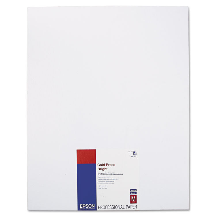 COLD PRESS BRIGHT 17X22 25 SHEETS