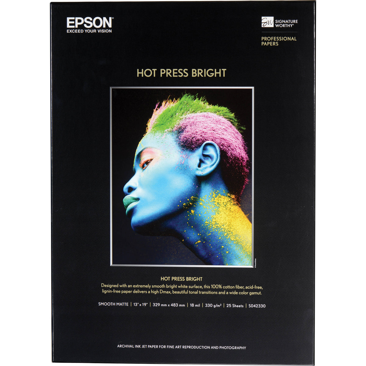 HOT PRESS BRIGHT 13X19 25 SHEETS