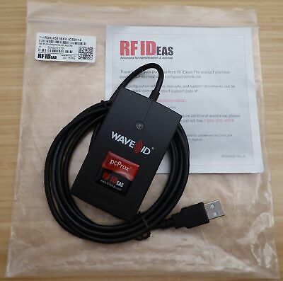 RFIDEAS, PCPROX ENROLL, HID ICLASS ID W/SE, BLACK, USB