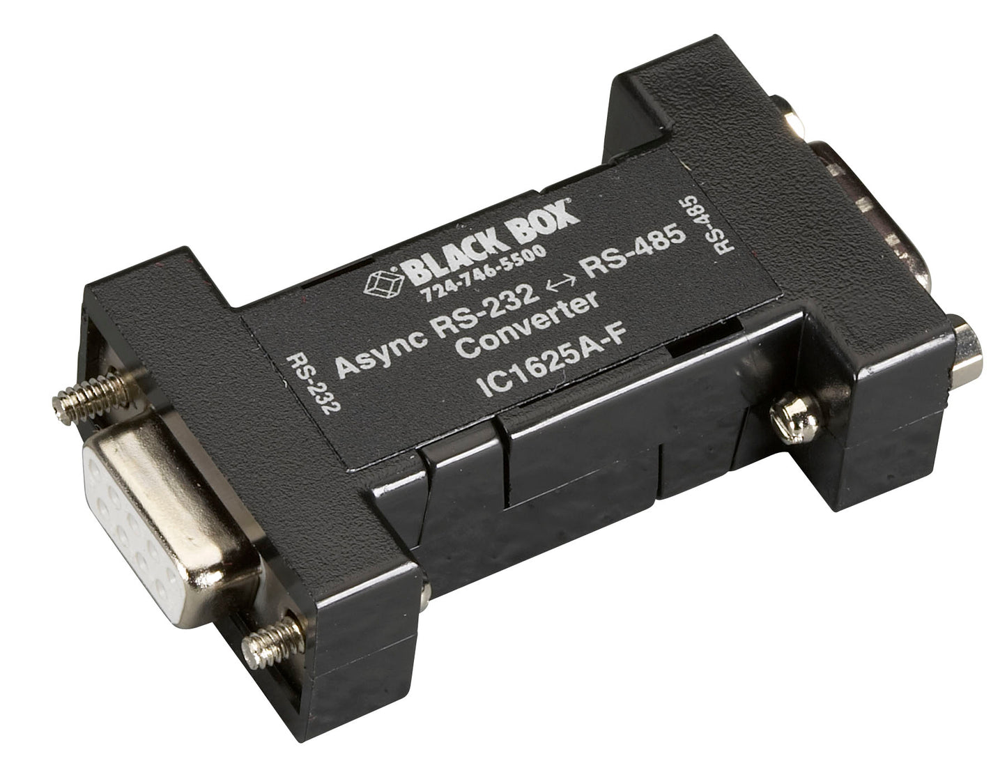 Async RS-232 to RS-485 Interface Bidirectional Converter, DB9 Female to DB9 Fema