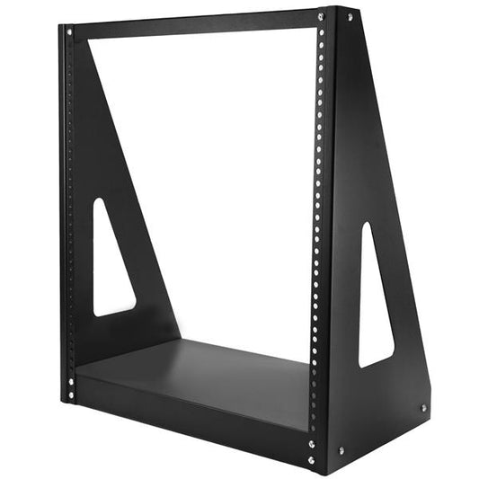 2-Post 12U Heavy-Duty Desktop Server Rack, Small Open Frame 19in Computer Rack,