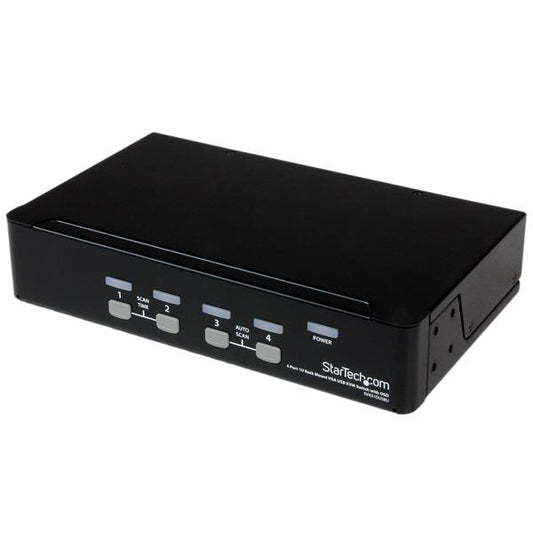 4 Port 1U Rack Mount USB KVM S