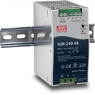 WER SUPPLY   240 WATTS, 48 VD SDR-240-48