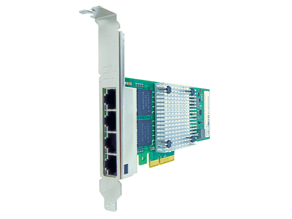 Axiom 10/100/1000Mbs Quad Port RJ45 PCIe x4 NIC Card for HP - 647594-B21