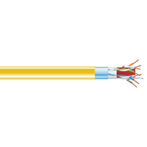 CAT6A SHLD BULK CABLE F/UTP 1000 PVC YELLOW