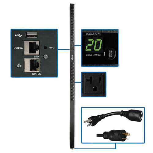 Eaton 1.9kW Single-Phase Switched PDU - LX Interface, 120V Outlets (24 5-15/20R)