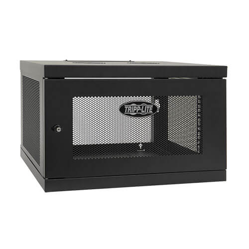 SmartRack 6U Low-Profile Switch-Depth Knock-Down Wall-Mount Mini Rack Enclosure