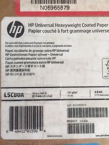 HP Universal Heavyweight Coated Paper, 3-in Core  6.8 mil 131 g/m2 (33lbs) 36 in