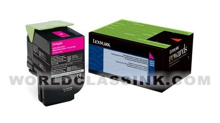 Lexmark 80C0S30 Magenta Toner Cartridge For use in CX310,410,510 Estimated yield