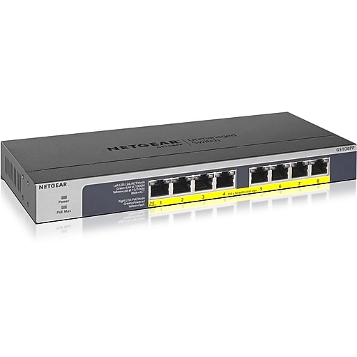 8PORT POE/POE+ GB ETHERNET PERP UNMANAGED SWITCH