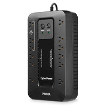 A compact UPS with standby topology, the CyberPower Ecologic EC750G provides bat