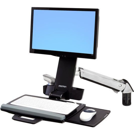 ERGOTRON 45-266-026 - StyleView Sit-Stand Combo Arm (polished aluminum) - Alumin