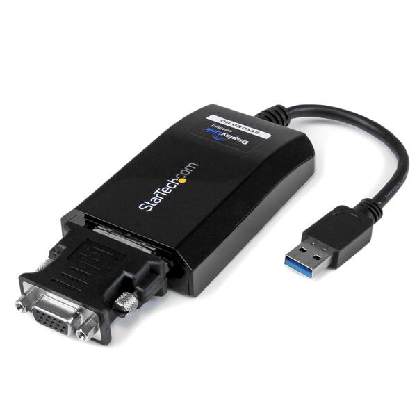 Connect a DVI display through SuperSpeed USB 3.0, for an accelerated external mu