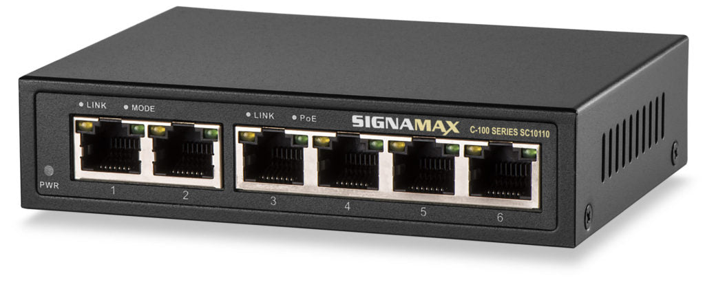 C-100 4 Port Gigabit PoE+ Switch