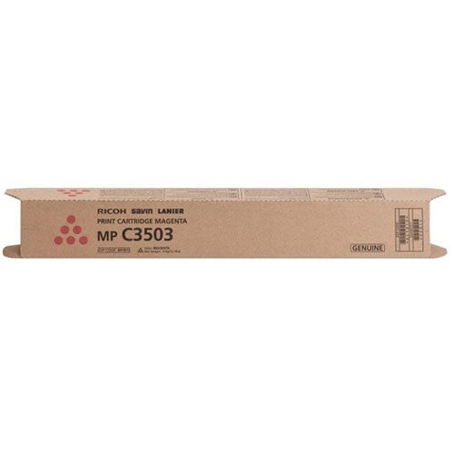 RICOH MAGENTA TONER CARTRIDGE FOR USE IN MPC3003 MPC3503 ESTIMATED YIELD 18,000